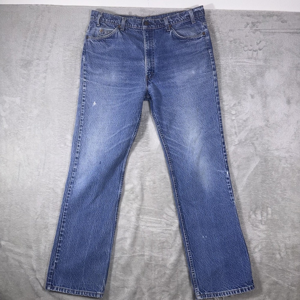 Vintage Levis 513 Jeans Orange Tab Slim Straight‎ Denim Mens 40x34 (Fit38x34